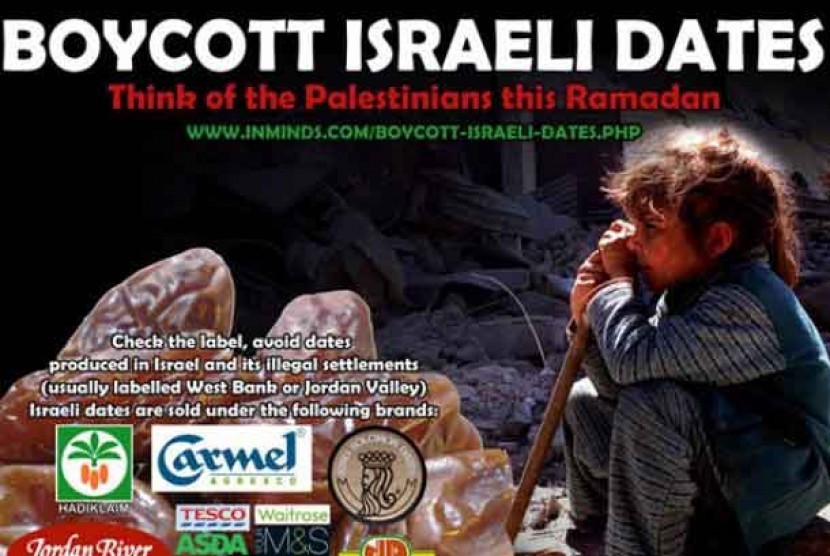 Boikot kurma Israel/ilustrasi. Boikot produk Israel merupakan jihad ekonomi lawan zionis 