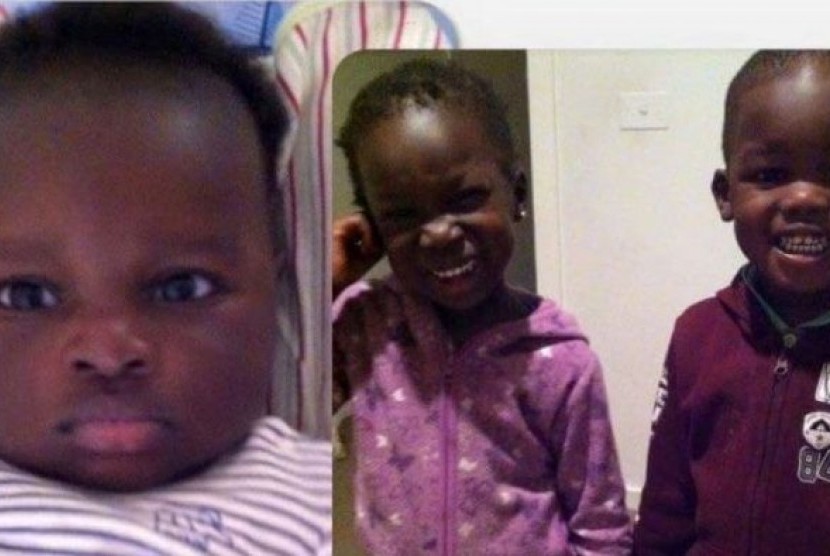 Bol (satu tahun) dan si kembar Hanger dan Madit (kanan) tewas di tangan ibu mereka sendiri.