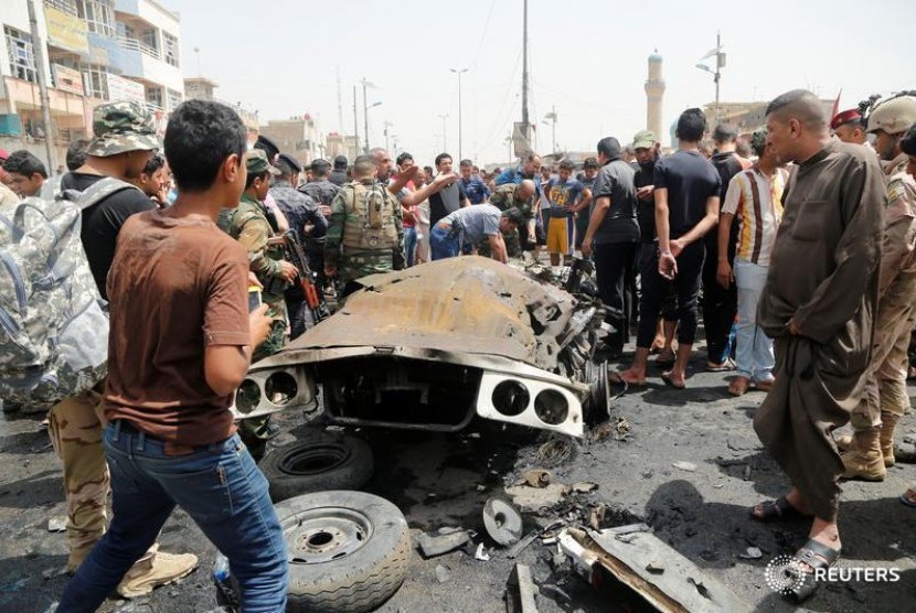 Car bomb exploded in Baghdad, Iraq (Illustration).