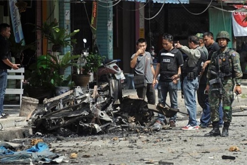 Bom mobil meledak di Koh Samui, Thailand