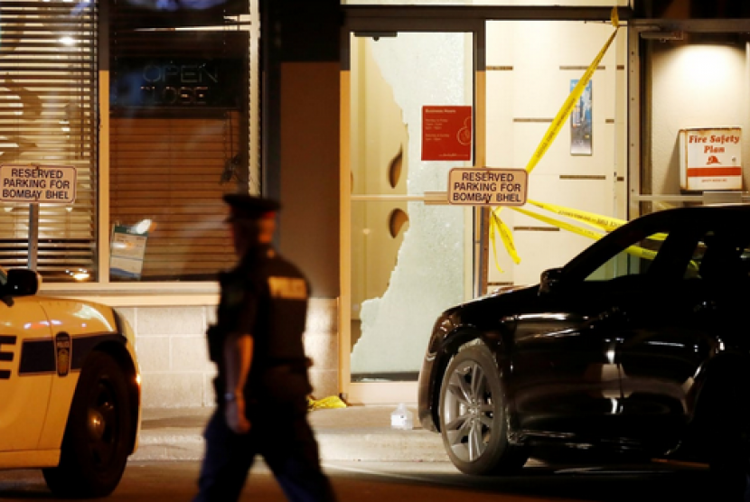 Bom rakitan meledak di Restoran Bombay Bhel, Mississauga, Kanada, Kamis (24/5) malam.