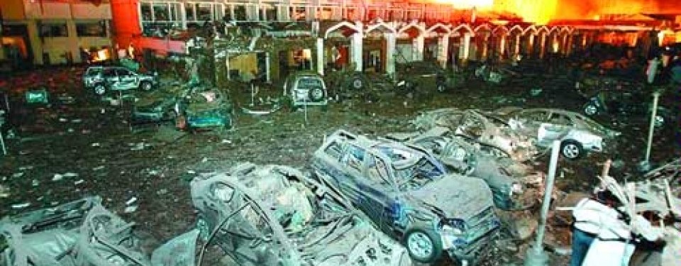 Bom yang mengguncang Hotel JW Marriott Islamabad Pakistan, 2002 lalu