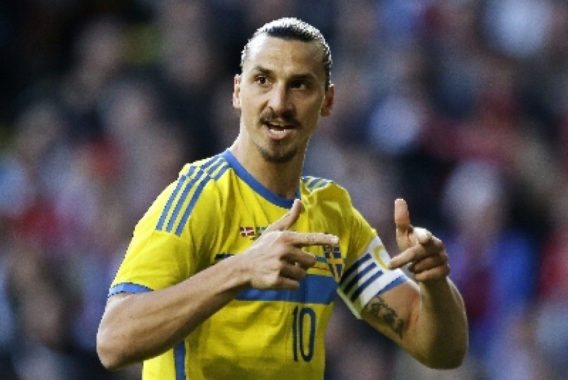 Bomber timnas Swedia, Zlatan Ibrahimovic.