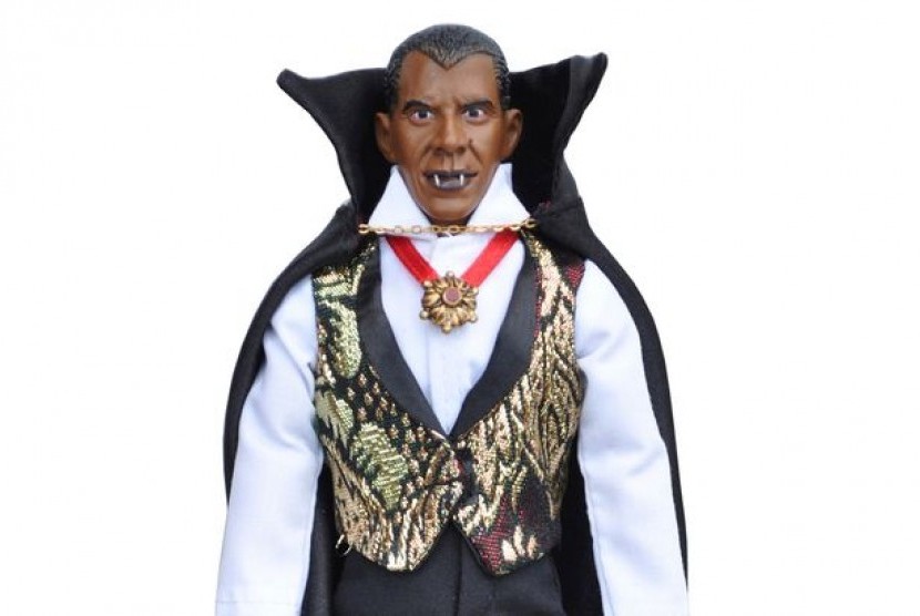 Boneka Obama jadi Drakula 