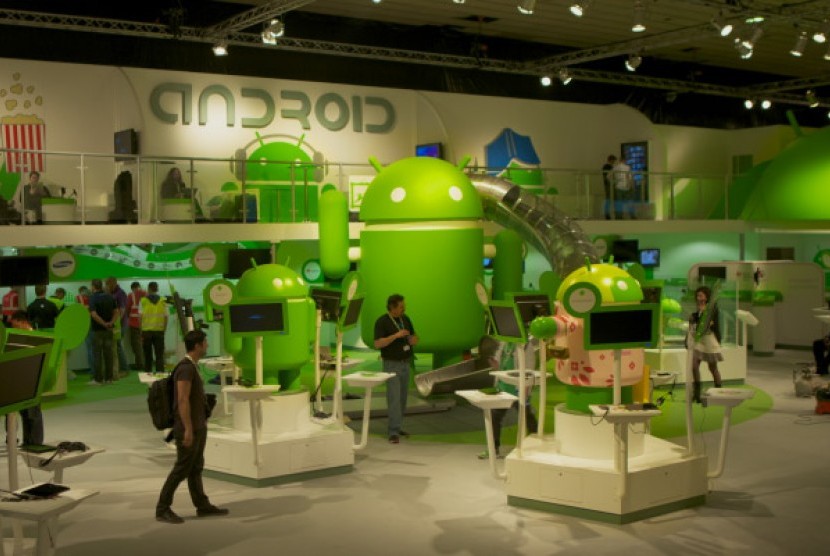 Booth Android di MWC tahun lalu.
