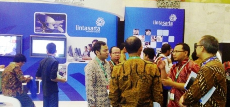 Booth Lintasarta di 35th Indonesian Petroleum Association (IPA) Convention & Exhibition