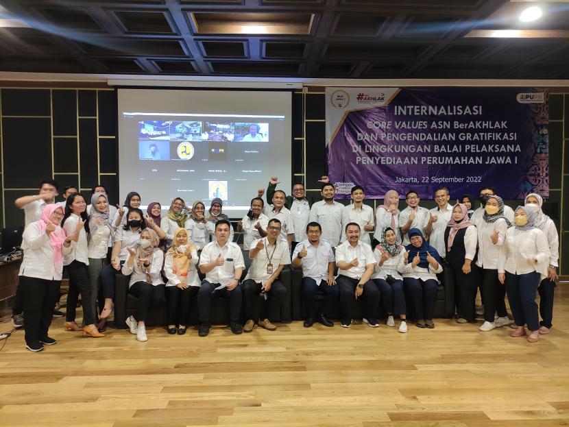 BP2P Jawa 1 melaksanakan kegiatan Core Value ASN BerAkhlak, Kamis (22/9/2022) di Gedung Wisma Karya, Jakarta Selatan.