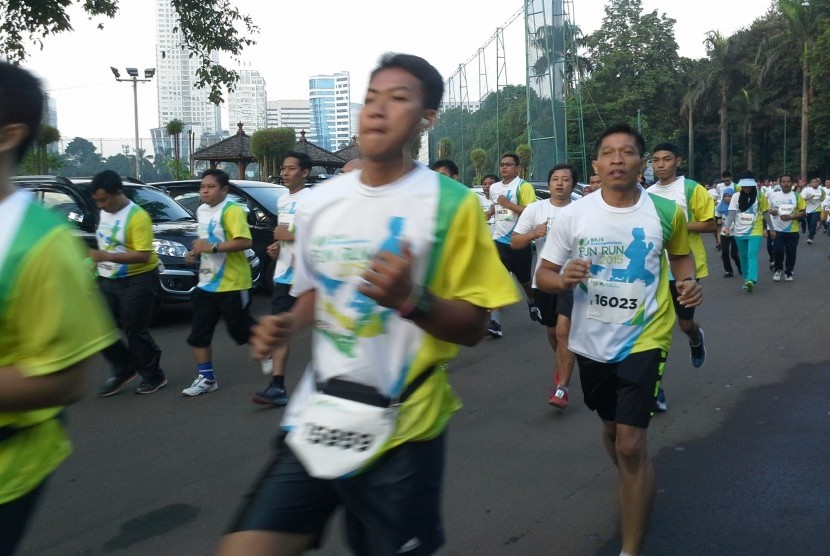 BPJS Ketenagakerjaan Fun Run 5K putaran terakhir di Jakarta.  