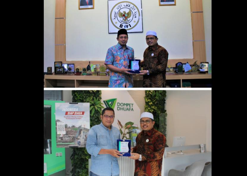 BPW Ar Risalah Padang melakukan study banding ke Badan Wakaf Indonesia (BWI) dan Dompet Dhuafa (DD) Pusat Jakarta.