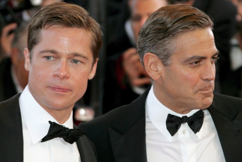 Brad Pitt dan George Clooney.