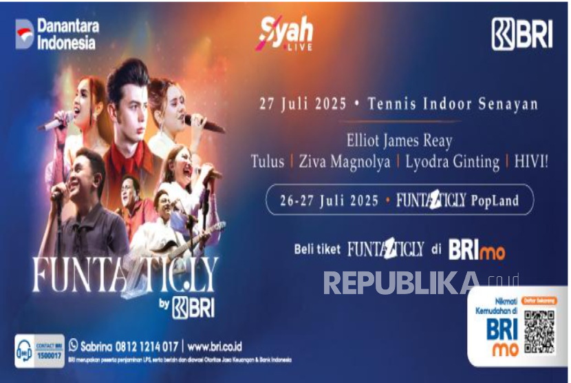 BRI menggelar konser lintas generasi pada 27 Juli 2025 mendatang di Tennis Indoor Senayan.