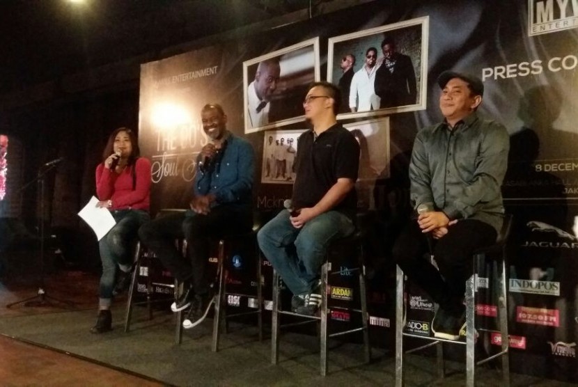 Brian McKnight saat menghadiri jumpa pers persiapan konser 