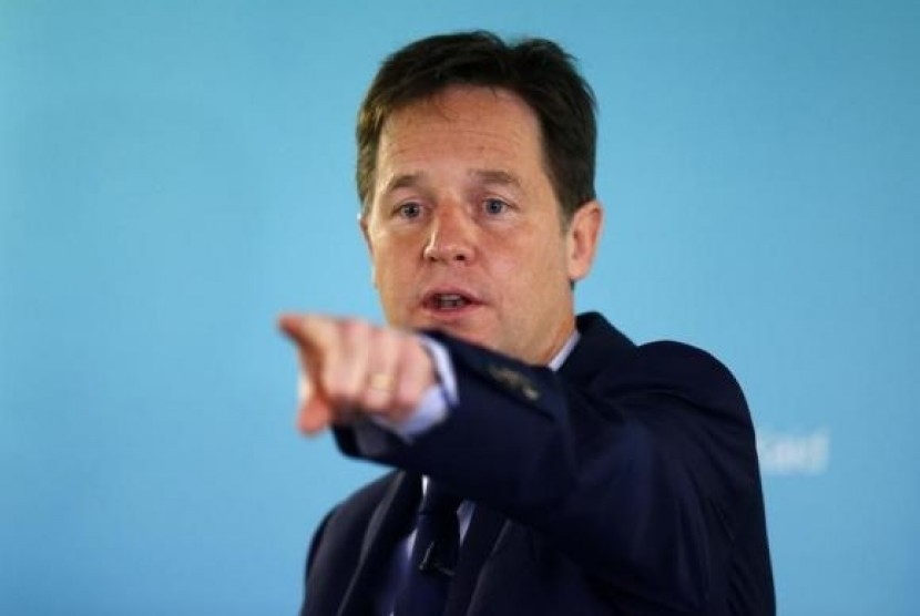 Britain's Deputy Prime Minister and leader of the Liberal Democrats, Nick Clegg (file photo)