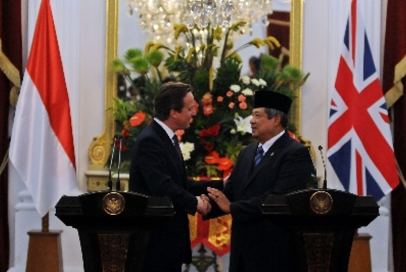 British PM, David Cameron (left) and Presiden Susilo Bambang Yudoyono. 