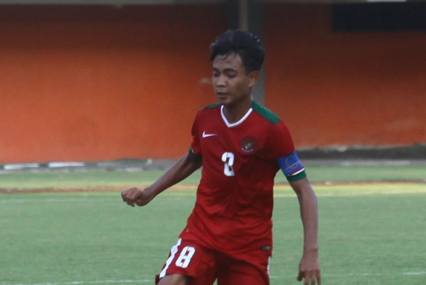 pemain timnas Indonesia Brylian Aldama yang kini sedang diincar Persebaya Surabaya.