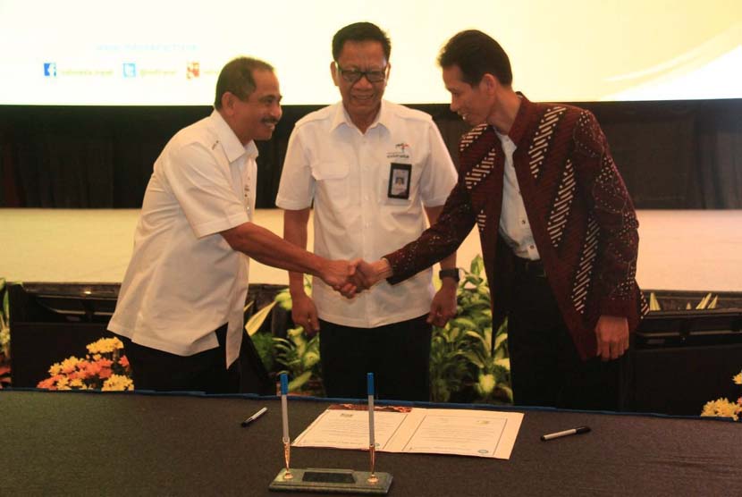 BSI dan Kemenpar menandatangani MoU di Jakarta,  Kamis (28/4).