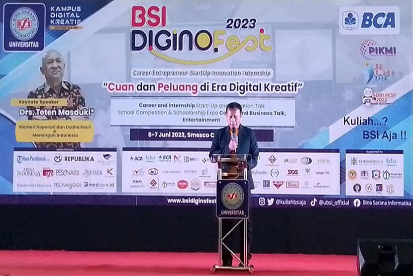 BSI DiginoFest 2023 ini dilangsungkan selama dua hari berturut-turut di Smesco Convention Hall, Jakarta pada 6-7 Juni 2023.