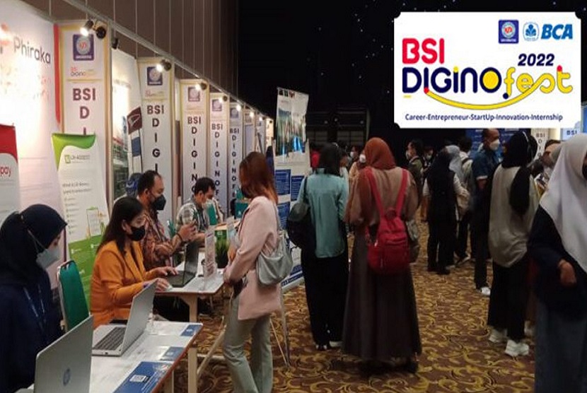 BSI Diginofest di Cikarang ini, akan berlangsung pada 30 Juni - 1 Juli 2023, tepatnya di Universitas BSI (Bina Sarana Informatika) kampus Cikarang. Kegiatan ini, merupakan inisiasi lembaga BCC atau BSI Career Center yang bekerja sama dengan disnaker.