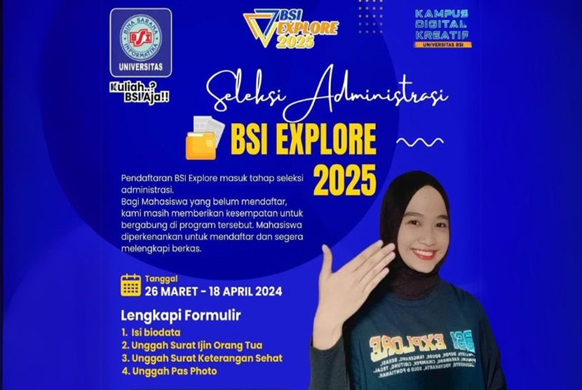 BSI Explore 2025 akan melibatkan seluruh mahasiswa Universitas BSI yang akan ditempatkan di 37 desa yang tersebar di berbagai daerah, mulai dari Bogor, Bekasi, Banten, Karawang, Sukabumi, Tasikmalaya, Tegal, Purwokerto, Yogyakarta, Solo, hingga Pontianak