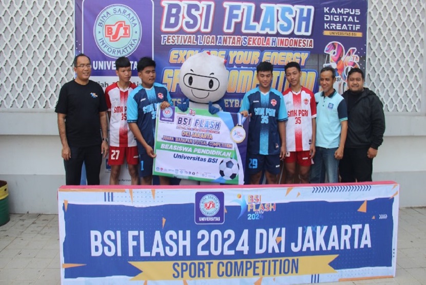 BSI Flash (Festival dan Liga Antar Sekolah) 2024 DKI Jakarta sukses digelar oleh Universitas BSI (Bina Sarana Informatika) kampus Cengkareng selama 2 hari, Selasa dan Rabu 12 dan 13 Desember 2023.