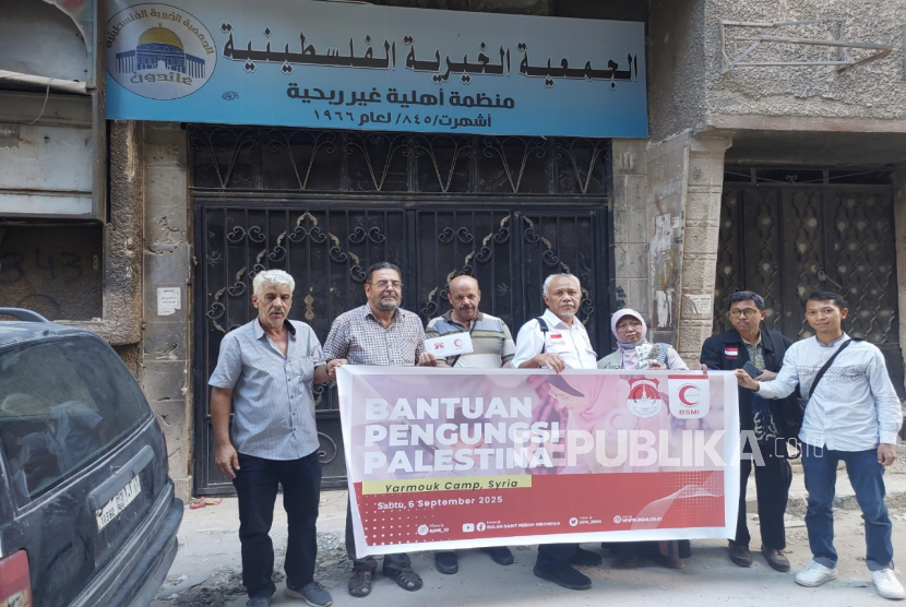 BSMI menyalurkan bantuan genset untuk pengungsi Palestina di kamp Yarmouk, Suriah,