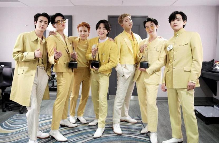Grup K-pop BTS tidak dapat menghadiri acara tahunan Mnet Asian Music Awards (MAMAs) 2021 yang dijadwalkan pekan depan karena harus karantina (ilustrasi).