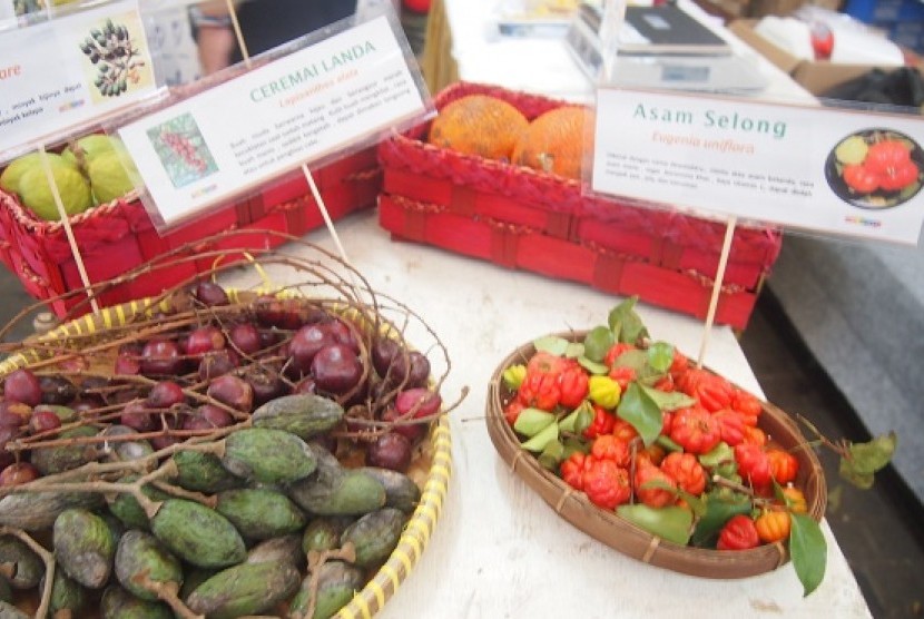 Buah-buahan unik dan langka yang dipamerkan di ajang 'Fruit and Veggie Festival' 