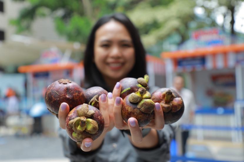 Buah manggis produksi Klaster Usaha Manggis Bhuana Sari, yang telah dibentuk sejak tahun 2013 di Melaya, Jembrana, Bali.