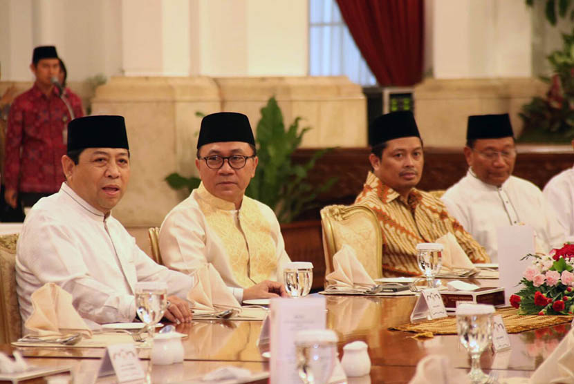  Buka puasa bersama Pimpinan Lembaga Tinggi Negara bersama Presiden Jokowi di Istana Merdeka, Jakarta, Jumat (19/6).  (dok. MPR RI)