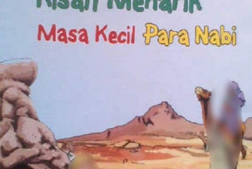 Buku 'Kisah Menarik Masa Kecil Para Nabi' yang beredar di Kota Solo, memuat ilustrasi gambar Nabi Muhammad SAW.