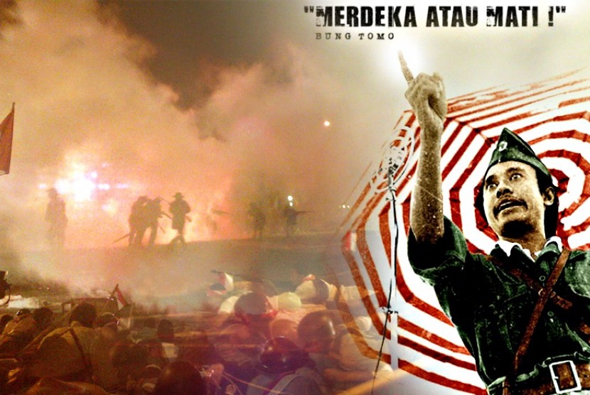 Pementasan drama kolosal Surabaya Membara sebagai peringatan Hari Pahlawan pada 10 November.