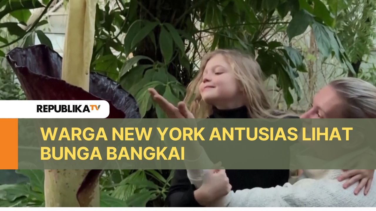 Warga New York Antusias Lihat Mekarnya Bunga Bangkai