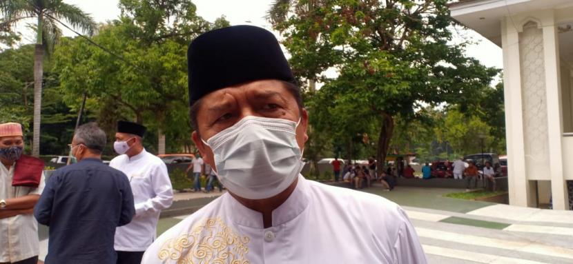 Bupati Bandung, Dadang M. Naser di Masjid Al-Fathu, Soreang, Kabupaten Bandung, Jumat (6/11).