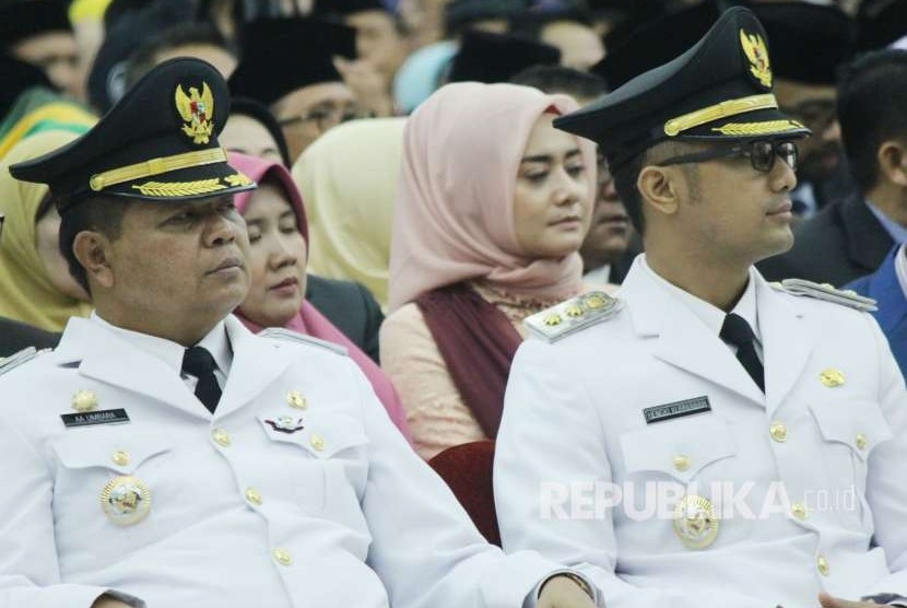 Bupati dan Wakil Bupati Kabupaten Bandung Barat Aa Umbara dan Hengky Kurniawan