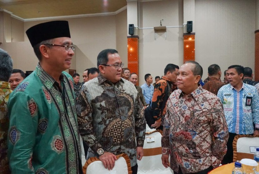 Bupati Muba Dodi Reza menghadiri acara  serah terima jabatan Kepala Badan Pemeriksa Keuangan (BPK) Sumsel, Selasa (3/9) bertempat di Auditorium Kantor BPK Perwakilan Sumsel. 