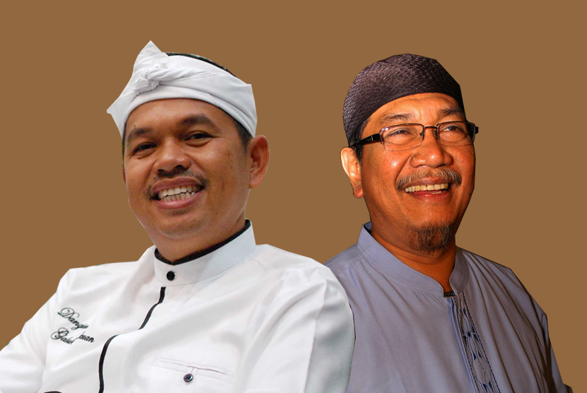 Bupati Purwakarta Dedi Mulyadi (kiri) dan Wakil Gubernur Jawa Barat Deddy Mizwar (kanan)