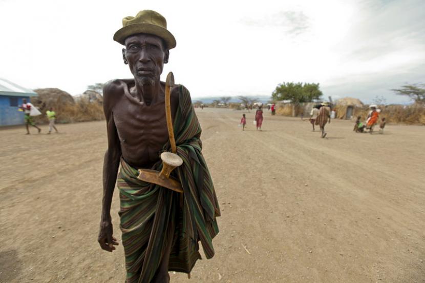 Oxfam mengatakan jumlah kematian akibat kelaparan melewati kematian akibat Covid-19. Ilustrasi.