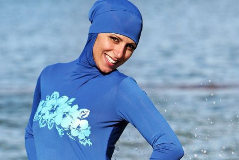 Muslimah berenang/ilustrasi