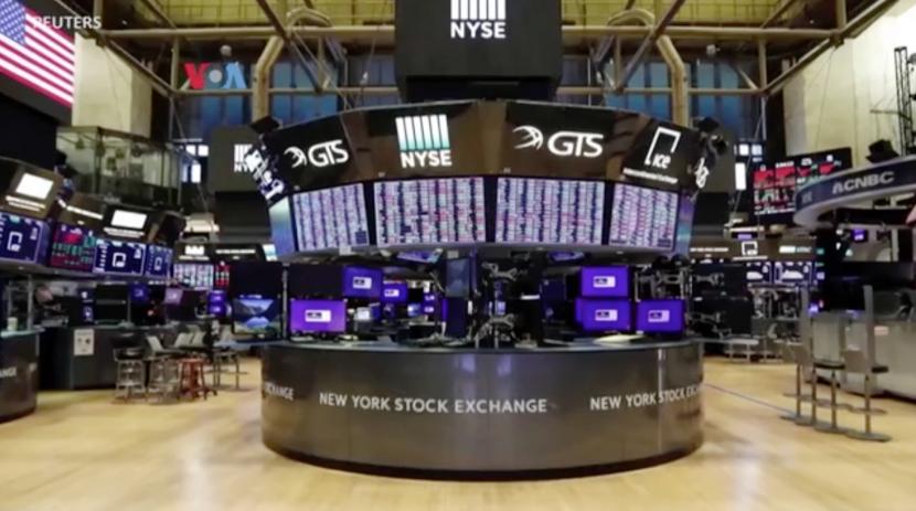 Bursa saham dan perdagangan di New York