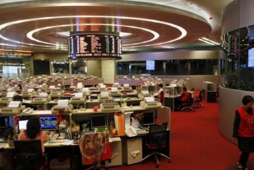 Bursa saham (ilustrasi)