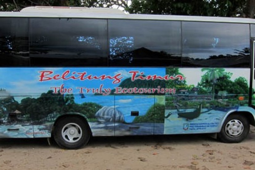 Bus di Pulau Belitung (ilustrasi).