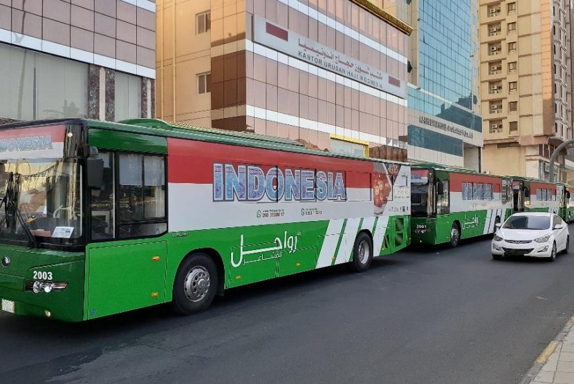 Penempatan Pemondokan Jamaah Haji di Makkah Berdasarkan Sistem Zonasi. Foto:   Bus Shalawat yang akan melayani jamaah haji Indonesia sudah siap untuk dioperasikan. Bus ini akan melayani jamaah haji Indonesia dengan sembilan rute di zonasi pemondokan. 