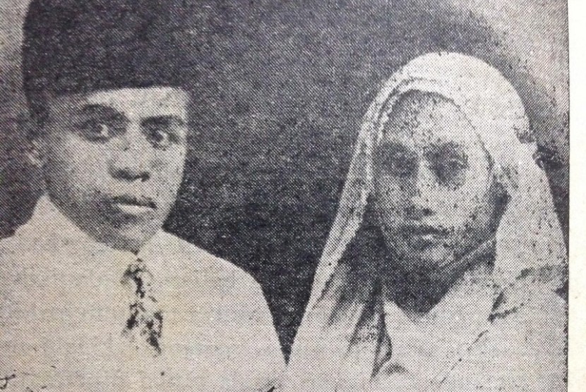 Buya Hamka, Hamzah Fansuri dari Era Modern. Foto: Buya Hamka dan istrinya Siti Raham