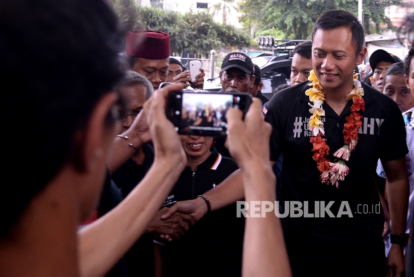 Cagub DKI Jakarta Agus Harimurti Yudhoyono (AHY) 