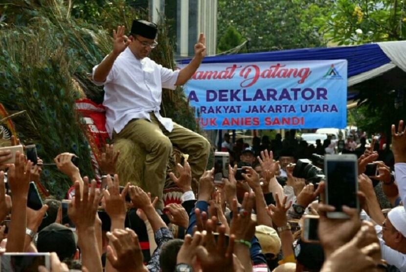 Cagub DKI Jakarta, Anies Baswedan mendapatkan dukungan dari 150 ormas di Jakarta Utara.