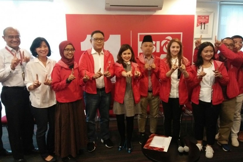 Caleg Partai Solidaritas Indonesia (PSI).
