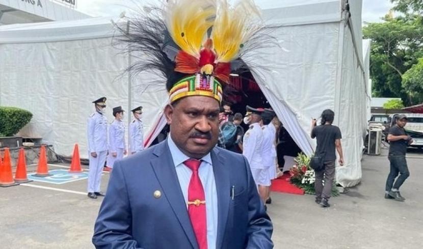 Calon gubernur (cagub) Papua Tengah, Willem Wandik.