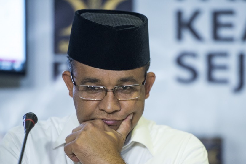 Calon Gubernur DKI Jakarta nomor urut tiga Anies Baswedan.
