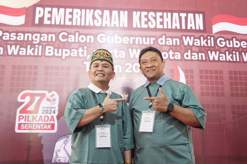 Calon Gubernur Kalimantan Tengah Agustiar Sabran dan Calon Wakil Gubernur Kalteng Edy Pratowo.