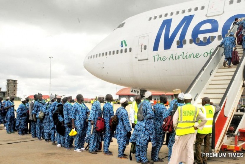 Komite Seleksi Maskapai Penerbangan Haji untuk memberikan layanan terbaik. Ilustrasi haji Nigeria.